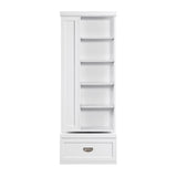 Sloane White Swivel Bookcase from Homelegance - Luna Furniture