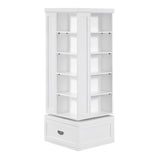 Sloane White Swivel Bookcase from Homelegance - Luna Furniture