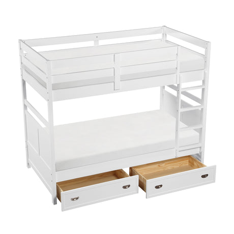 Sloane White Bookcase, 3 Fixed Shelves from Homelegance - Luna Furniture