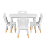 Sloane White 5-Piece Pack Children Table and Chairs Set from Homelegance - Luna Furniture