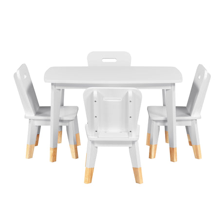 Sloane White 5-Piece Pack Children Table and Chairs Set from Homelegance - Luna Furniture