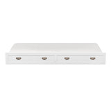 Sloane White Twin Canopy Platform Bed from Homelegance - Luna Furniture