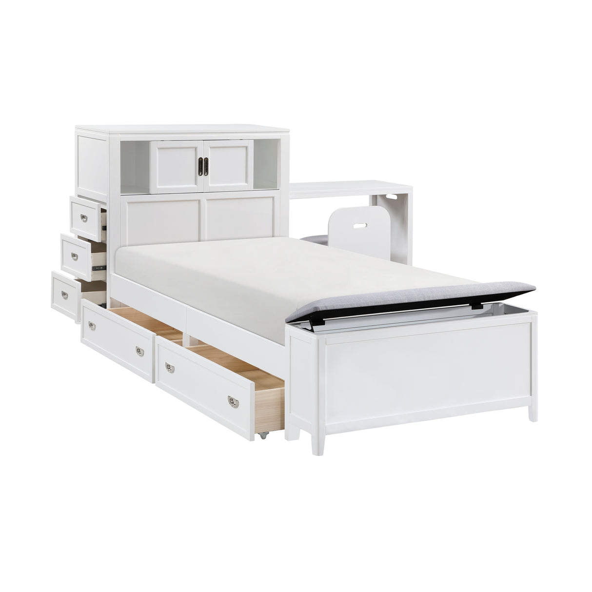 Sloane White Chest from Homelegance - Luna Furniture