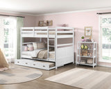 Sloane White Twin Canopy Platform Bed from Homelegance - Luna Furniture