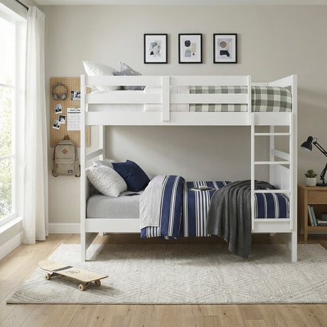 Sloane White Full/Full Bunk Bed from Homelegance - Luna Furniture