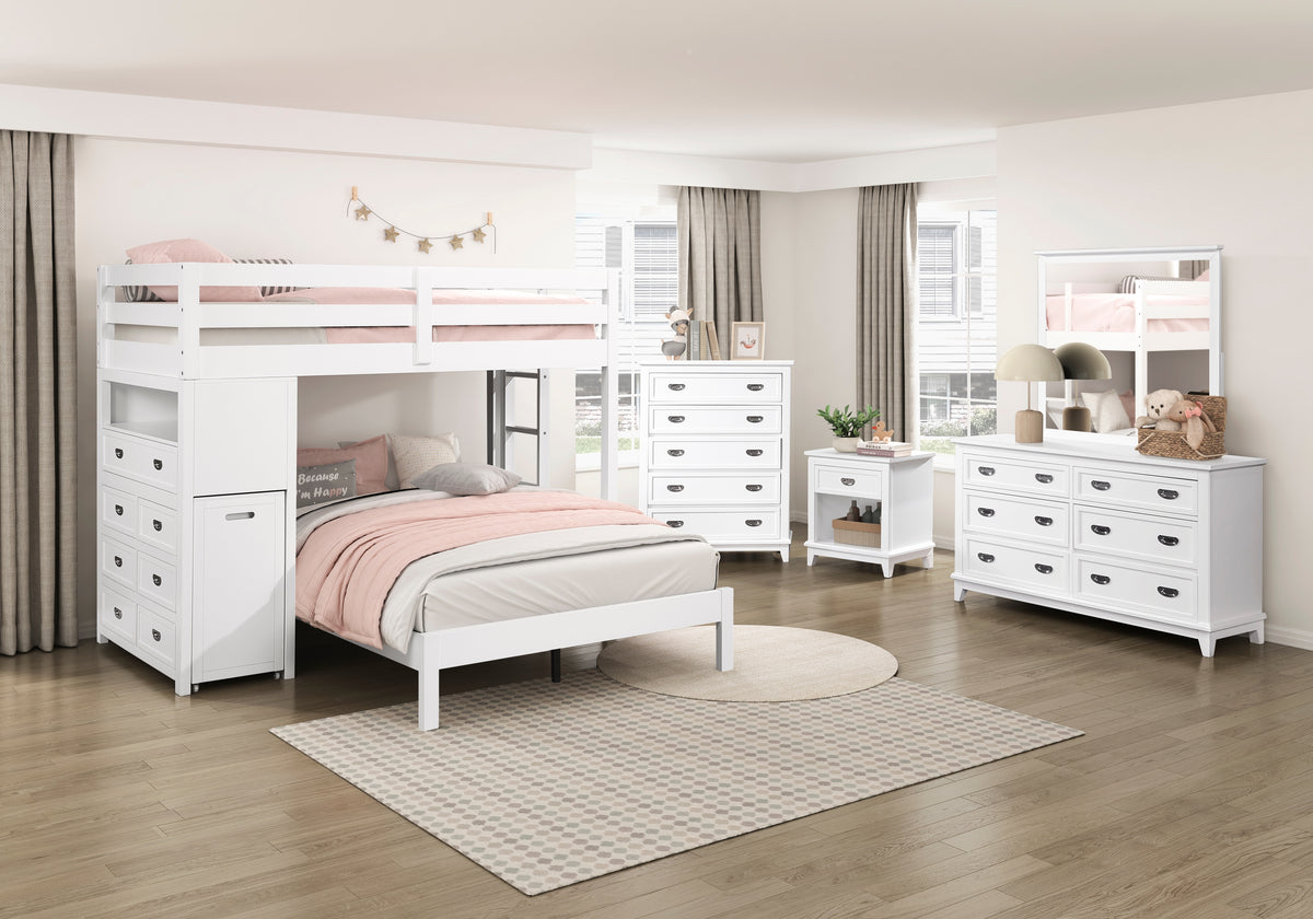 Sloane White 5-Piece Pack Children Table and Chairs Set