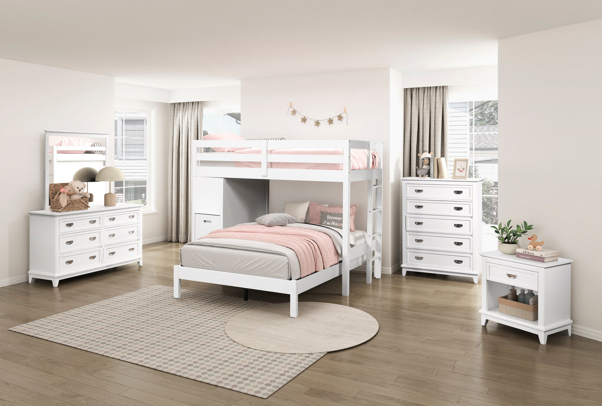 Sloane White 5-Piece Pack Children Table and Chairs Set