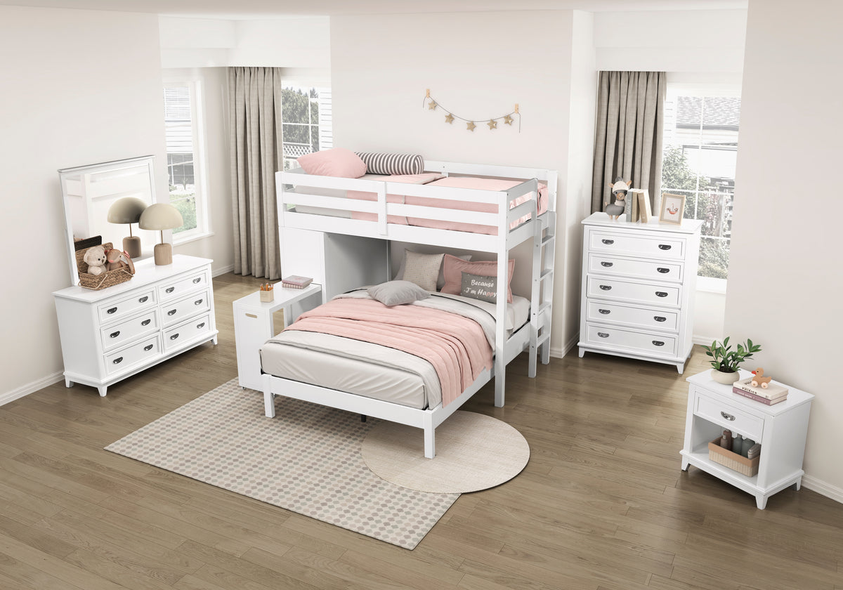 Sloane White 5-Piece Pack Children Table and Chairs Set