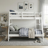 Sloane White Twin/Full Bunk Bed from Homelegance - Luna Furniture