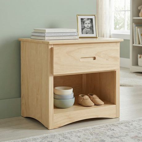 Bartly Pine Nightstand from Homelegance - Luna Furniture