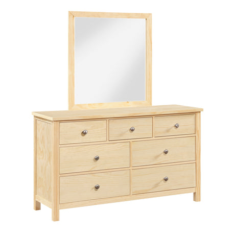 Bartly Natural Wide Dresser Mirror (Mirror Only) from Homelegance - Luna Furniture