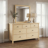 Bartly Pine Mirror (Mirror Only) from Homelegance - Luna Furniture