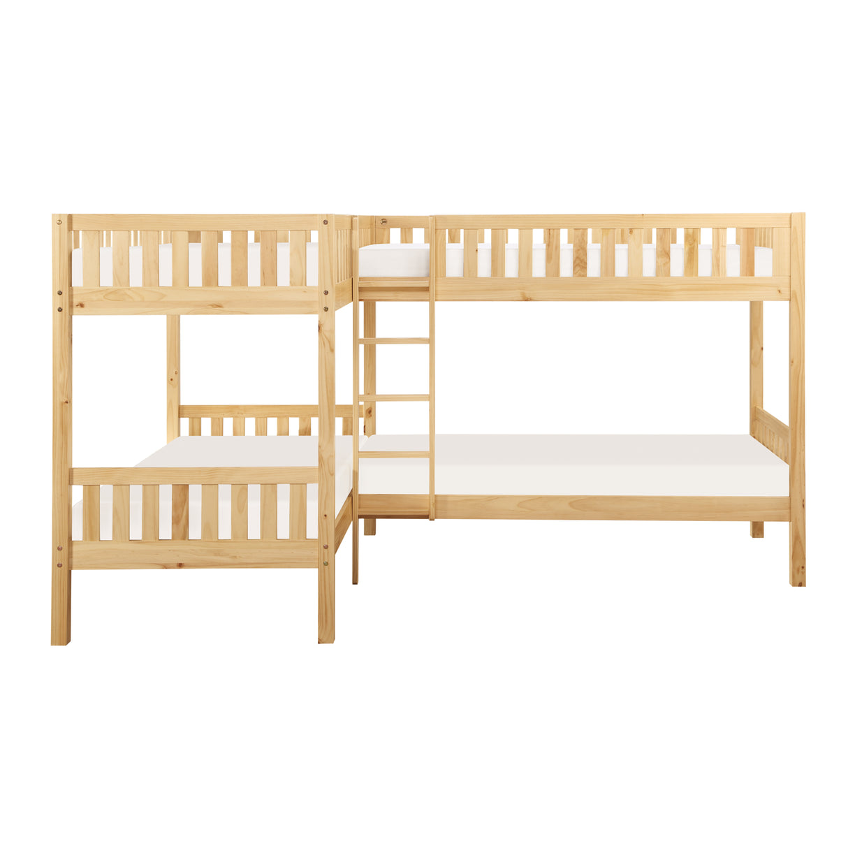 Bartly Pine Corner Bunk Bed from Homelegance - Luna Furniture