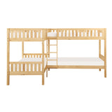 Bartly Pine Corner Bunk Bed from Homelegance - Luna Furniture