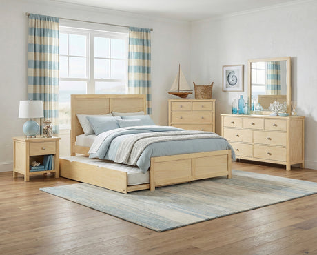 Bartly Natural Pine Full Platform Bed from Homelegance - Luna Furniture