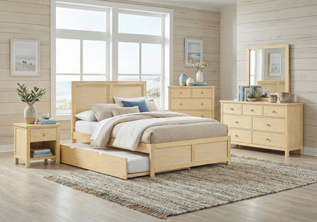 Bartly Natural Pine Full Platform Bed from Homelegance - Luna Furniture
