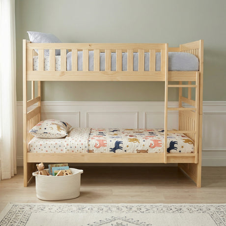 Bartly Pine Full/Full Bunk Bed from Homelegance - Luna Furniture