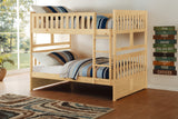 Bartly Pine Full/Full Bunk Bed with Twin Trundle from Homelegance - Luna Furniture
