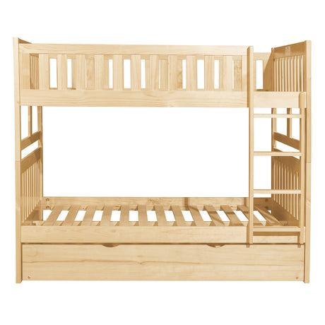 Bartly Natural Pine Full Platform Bed from Homelegance - Luna Furniture
