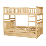 Bartly Pine Full/Full Bunk Bed with Twin Trundle from Homelegance - Luna Furniture