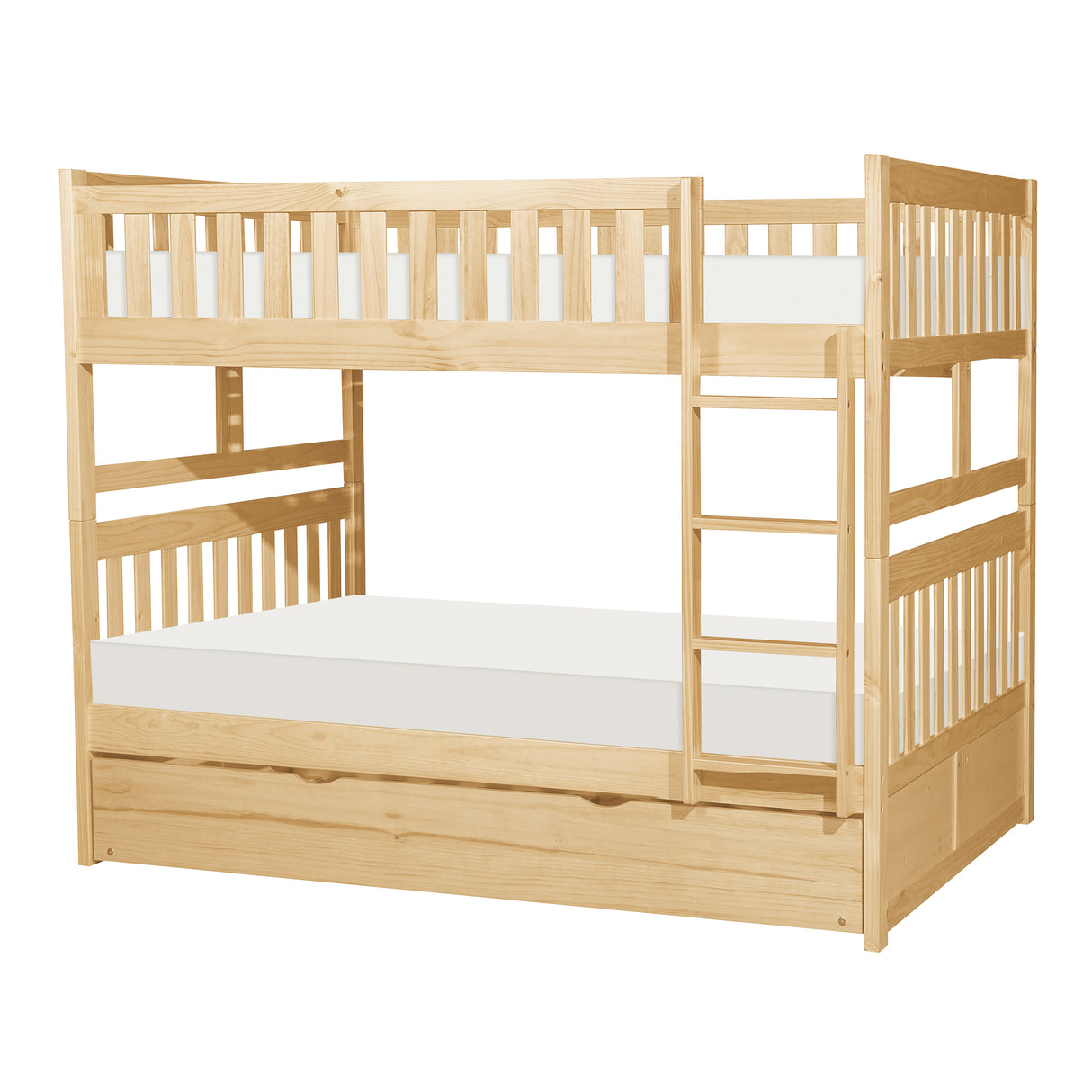 Bartly Natural Pine Full Platform Bed from Homelegance - Luna Furniture