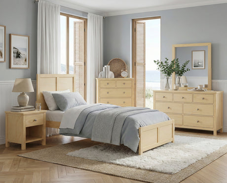 Bartly Natural Pine Twin Platform Bed from Homelegance - Luna Furniture