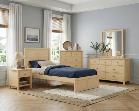 Bartly Natural Pine Twin Platform Bed from Homelegance - Luna Furniture
