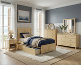 Bartly Natural Pine Twin Platform Bed from Homelegance - Luna Furniture