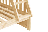 Bartly Pine Twin/Full Bunk Bed from Homelegance - Luna Furniture
