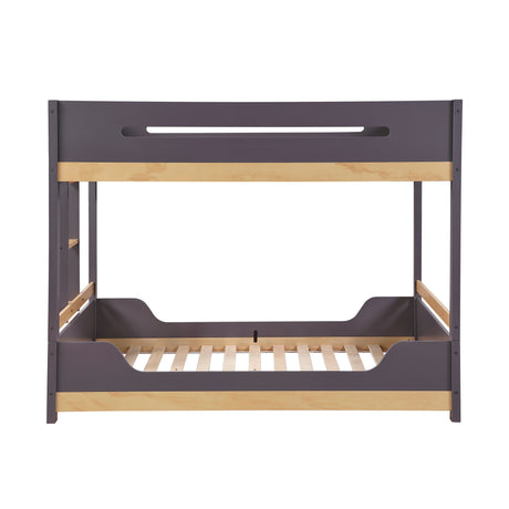 Koda Plum/Natural Full/Full Bunk Bed from Homelegance - Luna Furniture