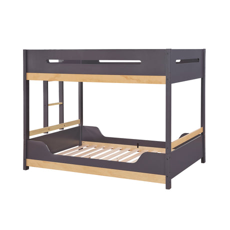 Koda Plum/Natural Full/Full Bunk Bed from Homelegance - Luna Furniture