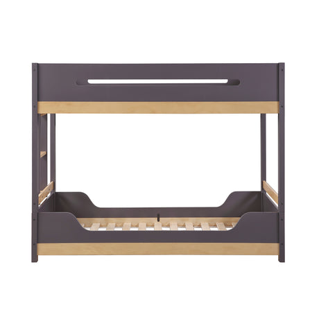 Koda Natural/Plum Twin/Twin Bunk Bed from Homelegance - Luna Furniture