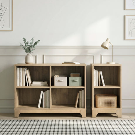 Liam Natural Bookcase with 4 Shelves from Homelegance - Luna Furniture