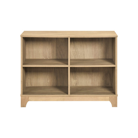 Liam Natural Bookcase with 4 Shelves from Homelegance - Luna Furniture