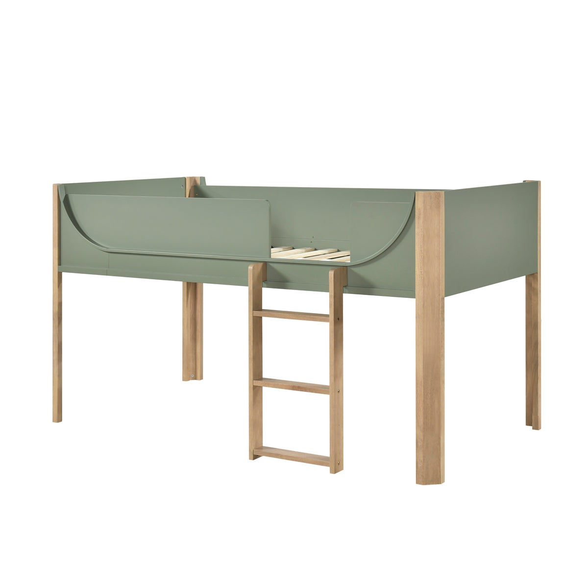 B2048GNLT-1* (3) Low Loft Bed from Homelegance - Luna Furniture
