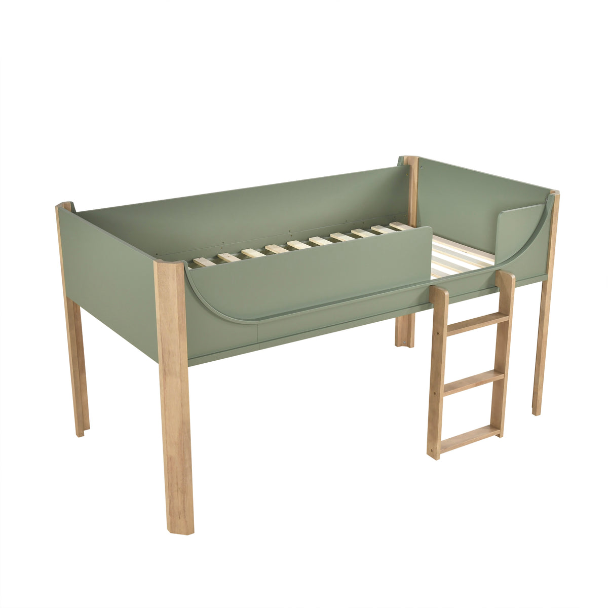 B2048GNLT-1* (3) Low Loft Bed from Homelegance - Luna Furniture