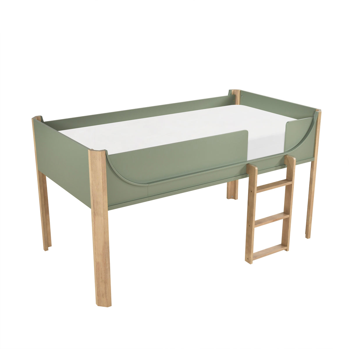 B2048GNLT-1* (3) Low Loft Bed from Homelegance - Luna Furniture