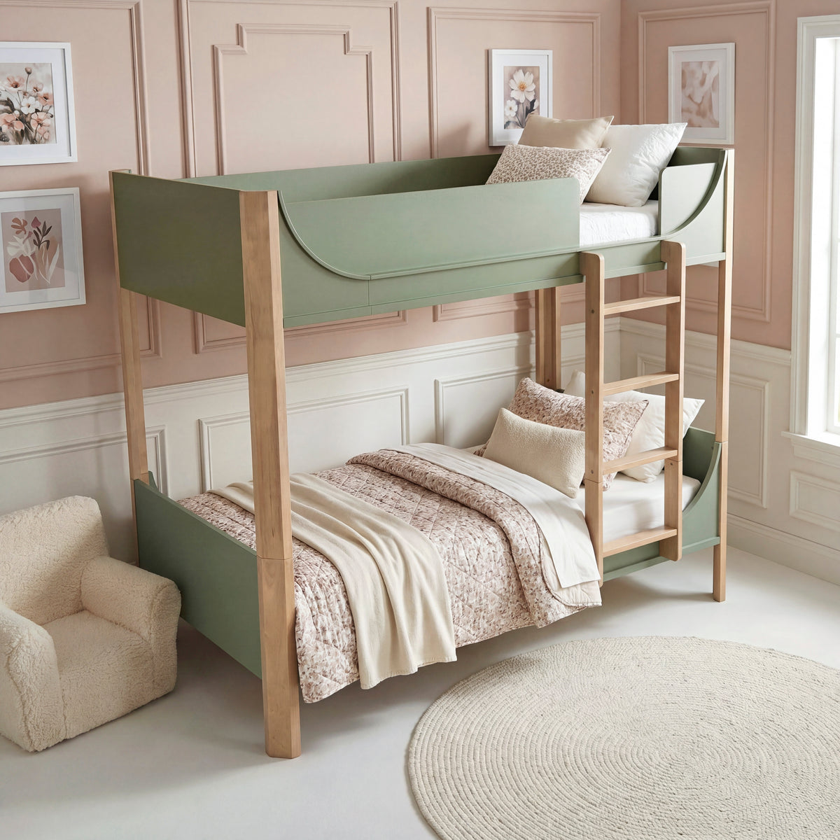 B2048GNTT-1* (5) Twin/Twin Bunk Bed from Homelegance - Luna Furniture