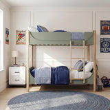 B2048GNLT-1*2BCDR (6) Low Loft Bed with 2-Shelf Bookcase, 4-Shelf Bookcase and Dresser from Homelegance - Luna Furniture