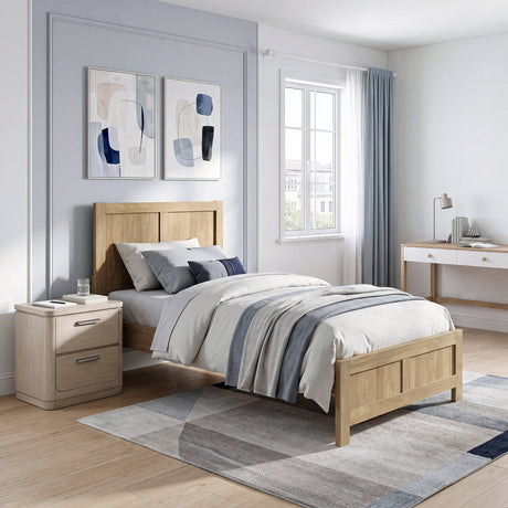 Liam Green/Natural Twin/Twin Bunk Bed from Homelegance - Luna Furniture
