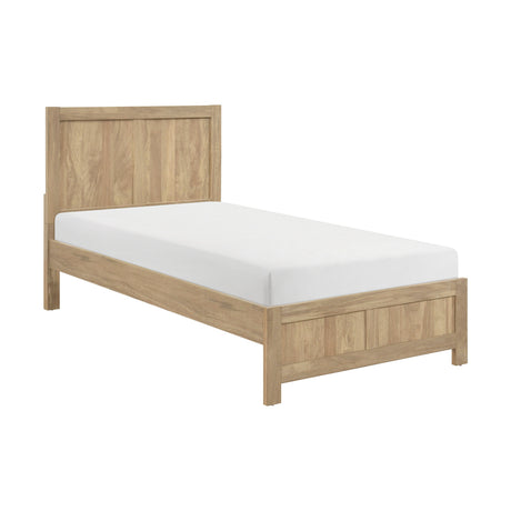 Liam Green/Natural Twin/Twin Bunk Bed from Homelegance - Luna Furniture