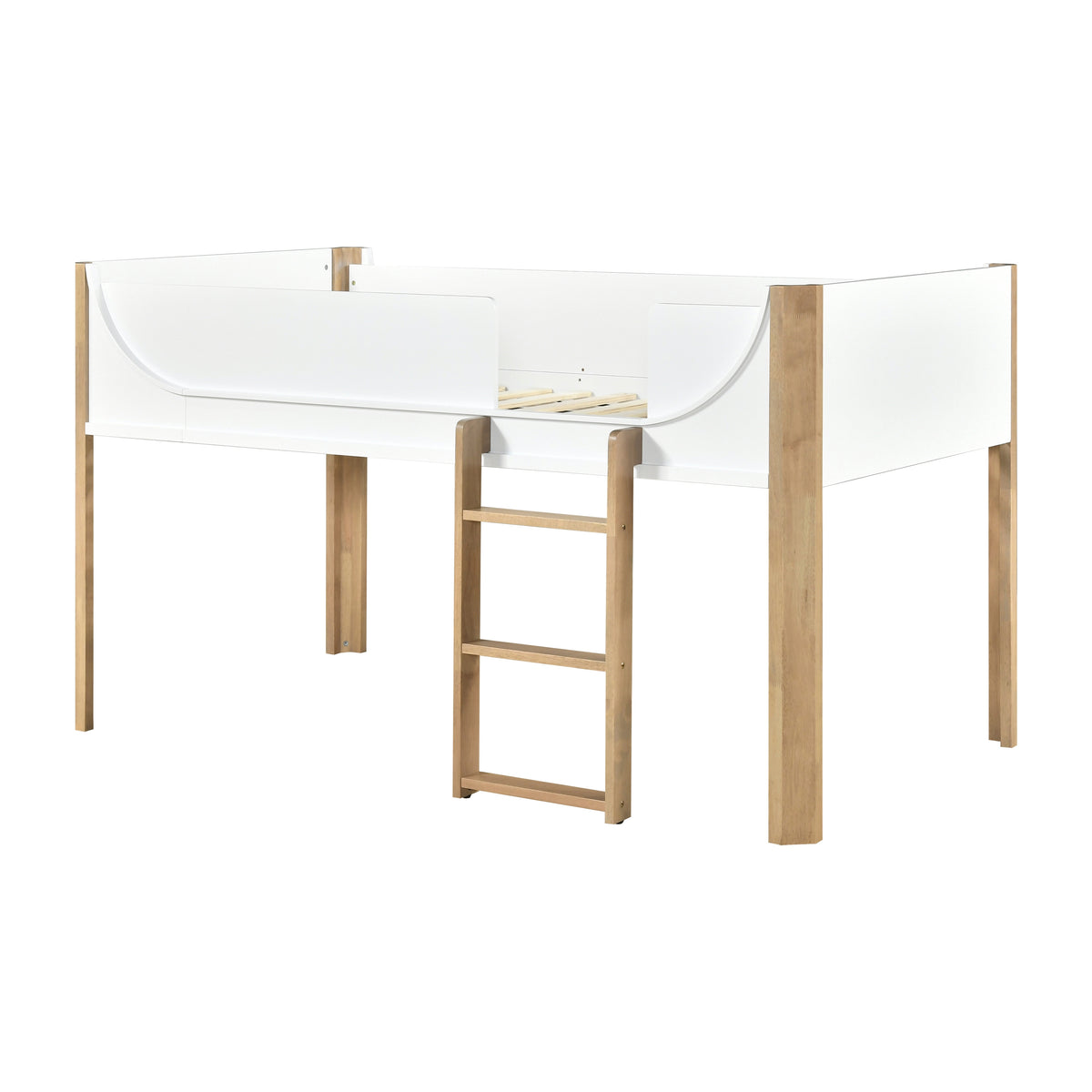 B2048WHLT-1* (3) Low Loft Bed from Homelegance - Luna Furniture