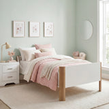 B2048WHT-1* (2) Twin Platform Bed from Homelegance - Luna Furniture