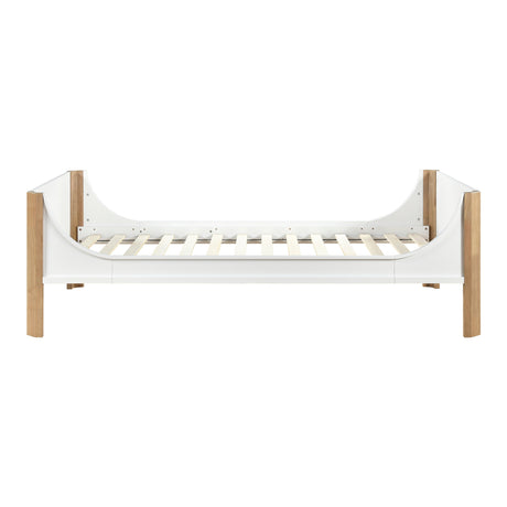 Liam White/Natural Twin Platform Bed from Homelegance - Luna Furniture