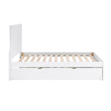 Galen White Full Platform Bed from Homelegance - Luna Furniture