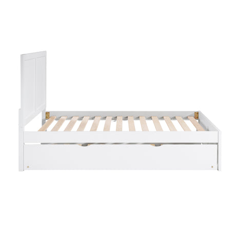 Galen White Full Platform Bed from Homelegance - Luna Furniture