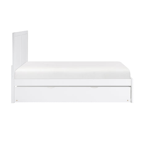 Galen White Full Platform Bed from Homelegance - Luna Furniture