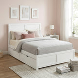 Galen White Full Platform Bed from Homelegance - Luna Furniture