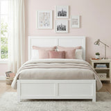 Galen White Full Platform Bed from Homelegance - Luna Furniture