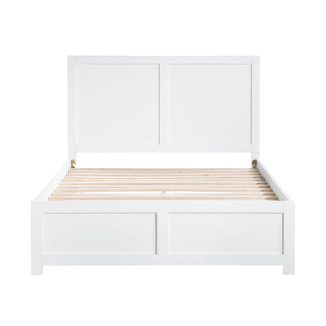 Galen White Full Platform Bed from Homelegance - Luna Furniture